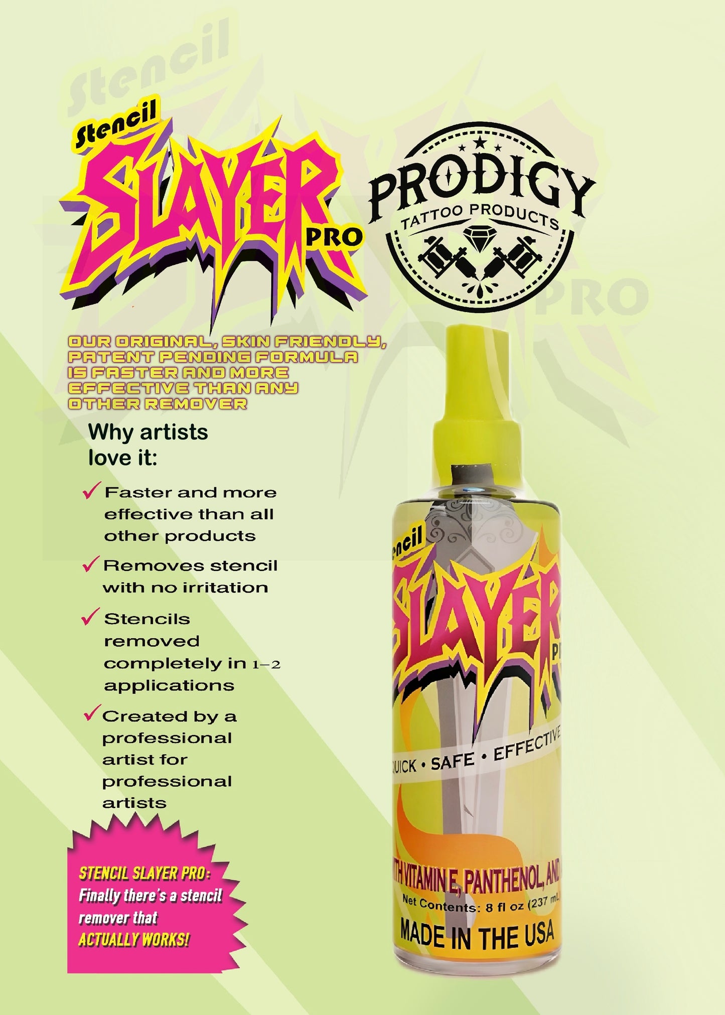 Stencil Slayer Pro – Professional Tattoo Stencil Remover